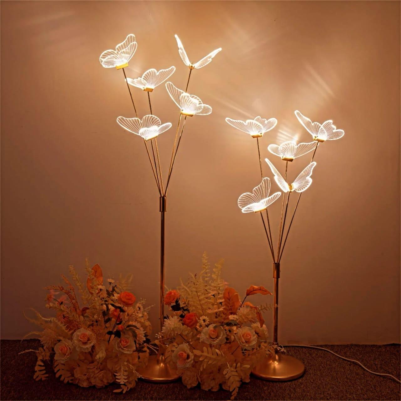 Wedding Acrylic Luminescent Brushed Butterfly